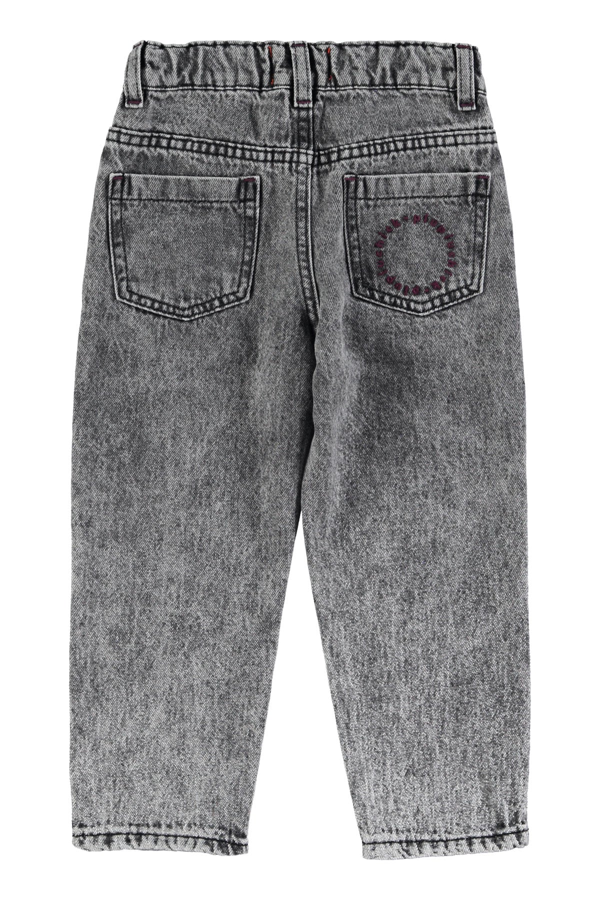Whashed black denim
